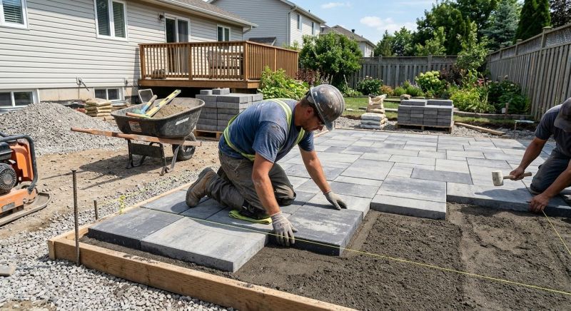 Patio Hardscaping in Boston, MA