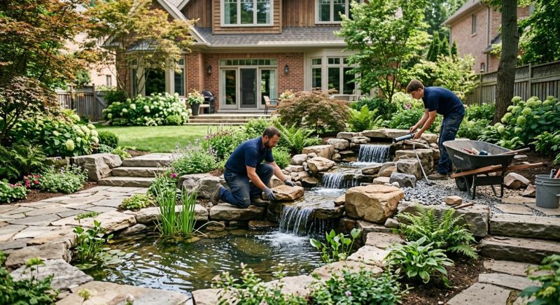 Pond Waterfall Construction in Honolulu, HI